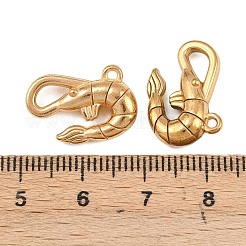 ステンレスペンダント201個  ゴールドカラー  エビ  14x18.5x5mm  穴：1.2mm&nbsp;LS-STAS-D210-03A-G