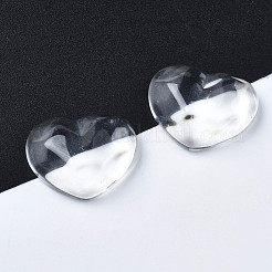 クリア樹脂カボション  水の波紋  ハート  透明  17x21x7.5mm&nbsp;CRES-N031-003A-A01