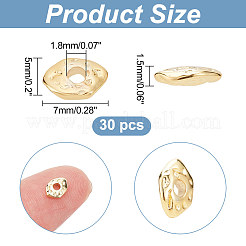 30Pcs Brass Beads&nbsp;KK-AR0003-07
