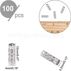 100Pcs 304 Stainless Steel Tube Beads&nbsp;STAS-UN0026-30
