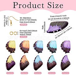 DIY Butterfly Wing Earring Making Kit&nbsp;DIY-TA0005-12