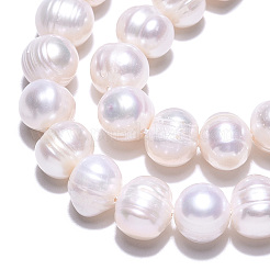 天然養殖淡水パールビーズ連売り  ポテト  乳白色  7.5~8x7~9mm  穴：0.7mm  約23~24個/連  7.09インチ（18cm）&nbsp;LS-PEAR-N013-17N-01