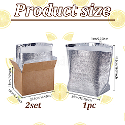 Paper Packing Boxes with Heat Preservation Bag&nbsp;CON-WH0095-211