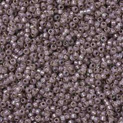 MIYUKIラウンドロカイユビーズ  日本製シードビーズ  （rr2359)シルバーラインシェルオパール  11/0  2x1.3mm  穴：0.8mm  約1100PCS /ボトル  10 G /ボトル&nbsp;SEED-JP0008-RR2359