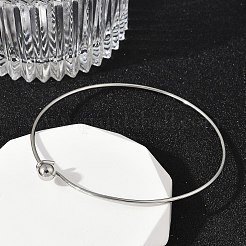 304 Stainless Steel Bangles for Women&nbsp;BJEW-C088-02P