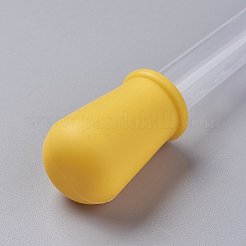 プラスチックドロッパー  目盛付きピペットを移す  きいろ  122x12~23mm  容量：5ミリリットル&nbsp;LS-TOOL-WH0079-05G