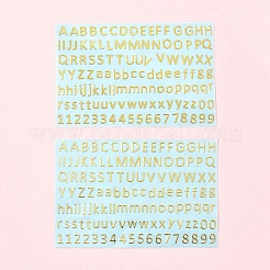 真鍮粘着式絵ステッカー3枚  電話ケースの装飾用の金属デカール  言葉  文字L  50x75x0.1mm  ステッカー：3~5.5x0.8~5mm&nbsp;DIY-SF0008-10