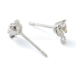 Brass Stud Earring Findings&nbsp;KK-C039-01P