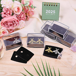 Transparent PS Plastic Cufflink Packaging Boxes&nbsp;CON-WH0110-023