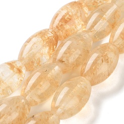 ウォーターメロンストーンガラスビーズ連売り  バレル  19.5~20x12~12.5mm  穴：0.7mm  約20個/連  15.79''（40.1センチメートル）&nbsp;G-B135-A02-02