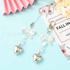 2Pcs ABS Plastic Imitation Pearl & Acrylic Pendant Decorations&nbsp;HJEW-YW00300