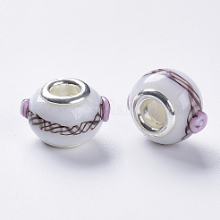 Handmade Bumpy Lampwork European Beads&nbsp;X-LAMP-S193-010A