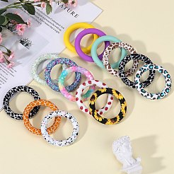32Pcs 16 Styles Food Grade Eco-Friendly Silicone Pendants&nbsp;SIL-SZ0001-64B