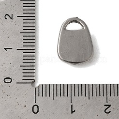 変色しない304ステンレススチールペンダント  ハンドバッグチャーム  ステンレス鋼色  14x10x3.5mm  穴：2x4mm&nbsp;STAS-N103-49P
