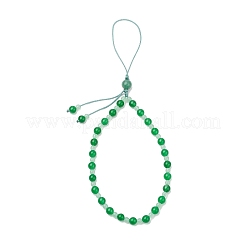 Natural & Dyed Malaysia Jade Mobile Straps&nbsp;HJEW-JM03418-03