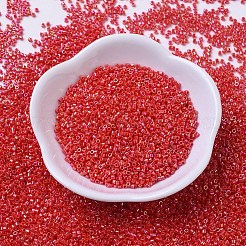 MIYUKIデリカビーズ  シリンダー  日本製シードビーズ  11/0  （db0159)不透明な朱色のab  1.3x1.6mm  穴：0.8mm  約100000個/500g&nbsp;SEED-MY11-DB0159