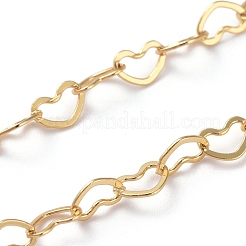 Brass Heart Link Chains&nbsp;CHC-G005-27G
