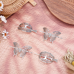 6 Sets 2 Styles Alloy Hair Sticks&nbsp;OHAR-ME0001-18