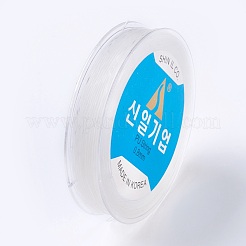 韓国製弾性水晶の線  ジュエリー作りのための  透明  0.8mm  約49.21ヤード（45m）/ロール&nbsp;EW-F008-0.8mm