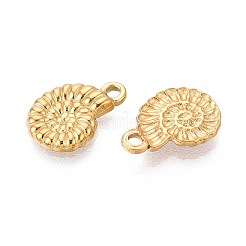 304 Stainless Steel Conch Shaped Charms&nbsp;STAS-T067-54G
