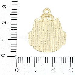 新学期用合金エナメルペンダント  スクールバッグチャーム  ゴールドカラー  ミックスカラー  27x22x1.5mm  穴：2mm&nbsp;FIND-E054-02G