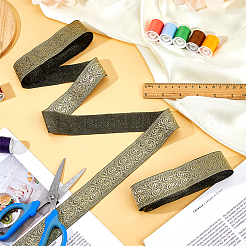 7M Ethnic Style Embroidery Polyester Ribbons&nbsp;OCOR-WH0070-119A-05