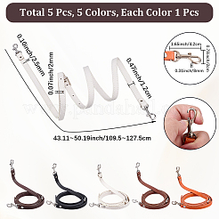 5Pcs 5 Colors PU Leather Shoulder Strap&nbsp;FIND-CL0001-66