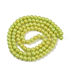 Spray Painted Glass Round Bead Strands&nbsp;DGLA-Q015-8mm-34