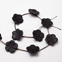 Natural Black Stone Bead Strands&nbsp;G-P137-41