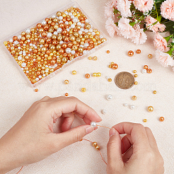 700Pcs 3 Styles Pearlized Glass Pearl Beads&nbsp;HY-BBC0001-01C
