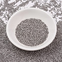 MIYUKIデリカビーズ  シリンダー  日本製シードビーズ  11/0  （db0338)マットパラジウムメッキ  1.3x1.6mm  穴：0.8mm  約20000個/袋  100 G /袋&nbsp;SEED-J020-DB0338