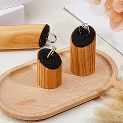 3Pcs 3 Sizes Wood Jewelry Finger Ring Displays Stands&nbsp;RDIS-WH0011-36A-01