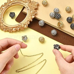3Pcs 3 Colors Brass Cubic Zirconia Beads&nbsp;KK-YW0004-25