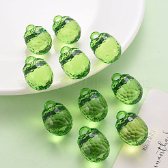 Autumn Theme Transparent Acrylic Pendants&nbsp;TACR-T024-04B-925