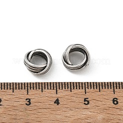 Brass European Beads&nbsp;KK-CBADC51-12AS