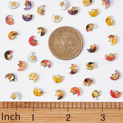 36Pcs 6 Colors Alloy Cabochons&nbsp;MRMJ-OC0002-37