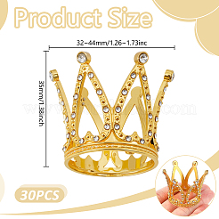 30Pcs Crown Alloy Rhinestone for Birthday Cake Decoration&nbsp;FIND-GO0004-22
