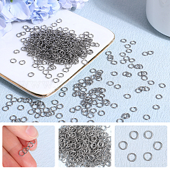 ステンレススチール製オープン丸カン304個3000個  ステンレス鋼色  21ゲージ  5x0.7mm  内径：3.6mm&nbsp;STAS-SP0001-63B