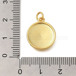 Flat Round with Sun Rack Plating Brass Pendants&nbsp;KK-I716-18G