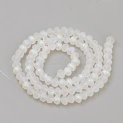 Electroplate Glass Beads Strands&nbsp;EGLA-S141-6mm-01E