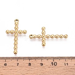 304 Stainless Steel Religion Cross Pendants&nbsp;STAS-T067-34G
