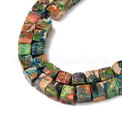Dyed Synthetic Imperial Jasper Beads Strands&nbsp;G-H087-F02-01A-1