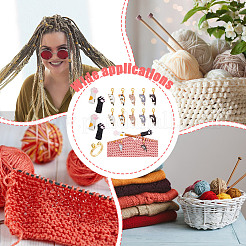 DIY Cat & Paw Print Knitting Tool Sets&nbsp;HJEW-NB00096