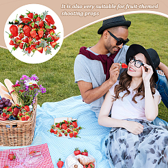 55Pcs 6 Styles Plastic Imitation Strawberry&nbsp;DJEW-GA0001-54