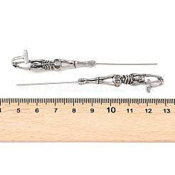Halloween 316 Stainless Steel Ear Wrap Crawler Hook Earrings&nbsp;AJEW-C044-17A-AS