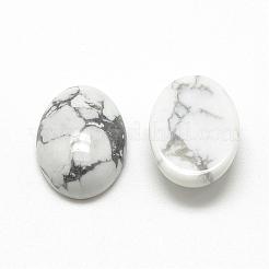 天然石ハウライトカボション  オーバル  14x10x6mm&nbsp;G-R415-14x10-29