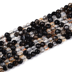 Natural Black Agate Beads Strands&nbsp;G-T143-09