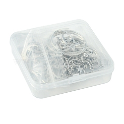 35pcs7スタイルチベットスタイルアロイペンダント  スター/ムーン  アンティークシルバー  18~37x15.5~25x2~2.5mm  穴：1.6~3mm  5個/スタイル&nbsp;FIND-FS0002-88