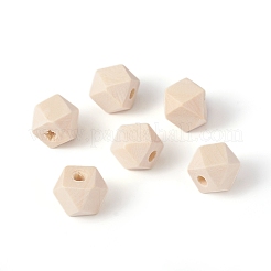 Natural Unfinished Wood Beads&nbsp;WOOD-E010-01B