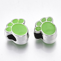 UV Plating Acrylic European Beads&nbsp;X-OACR-T005-104P